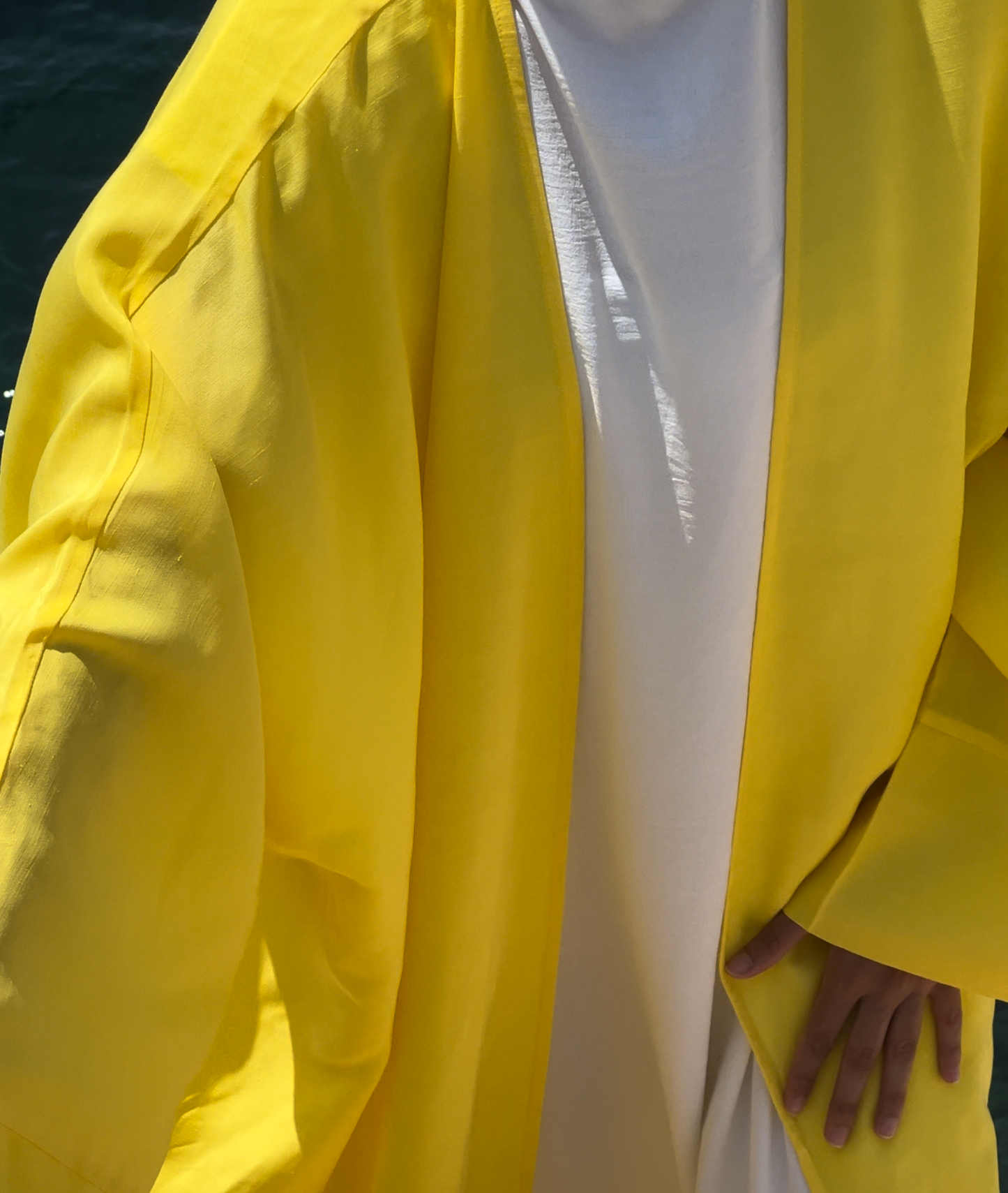 KIMONO JAUNE LIN ITALIEN